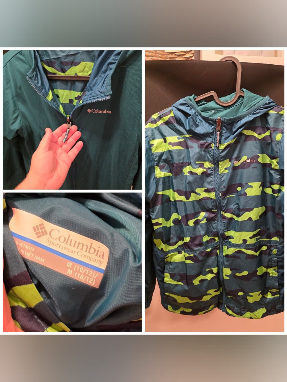 Columbia Petite Veste Retro-verso 10-12ans
